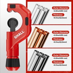 SHALL 4-Piece Tubing Cutter Set, for Copper, Aluminum, Stainless Steel,PVC Pipe
