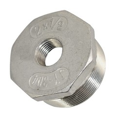 2″ male to 1/2″ NPT female HEX Reducer bushing pipe adapter Stainless Steel
