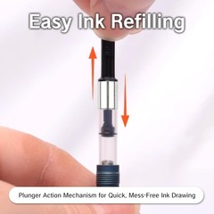 5Pcs Fountain Pen Ink Converter Universal Cartridges for Pens International
