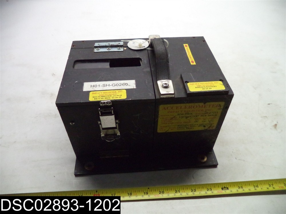 Used: RM-3WE Impact Register Inc. 3 Way Accelerometer Earthquake Reading Meter