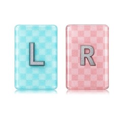 2 PCS 1.5×1 Inch Resin XRay Markers With Lead Letters Washable Pink Blue