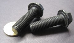Flange Serrated Bolt, 10.9, FT, M12 x 1.75 x 40 mm Length, 5 Pc