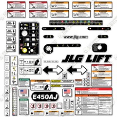 Fits JLG E450AJ Decal Kit Electric Boom Lift – 7 YEAR 3M Vinyl!