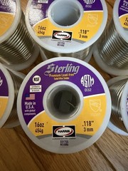 7 HARRIS STRELING 16OZ 3MM LEAD FREE SOLID SOLDERING WIRE 331755