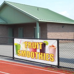 Vinyl Banner Multiple Sizes Fruit Smoothies Advertising Printing B Outdoor