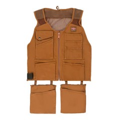 BUCKET BOSS 14-Pocket Canvas Tool Work Apron (Small/Medium)