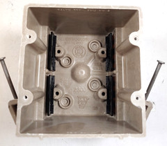 LOT OF 5 Allied Moulded 2 gang 32.5 cu.in 2300. electrical switch outlet box