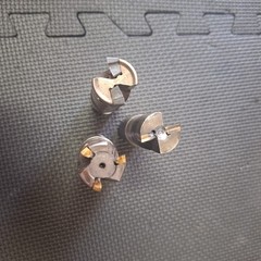3 Used Endmills. Unsure Of Brand Or Size.