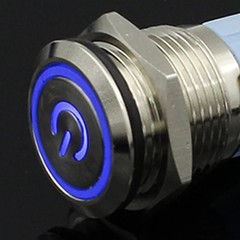 Waterproof Metal Push Button Switch with LED 5V 12V 24V 220V 12mm–22mm