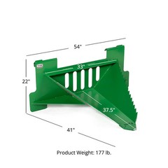 Titan Attachments Economy Series Stump Bucket Tree Scoop Digger Fits John Deere