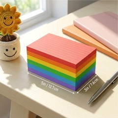 Colored Index Cards 3×5 Inches, 300 Count Neon 3 x 5, Colors—6 Colors