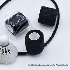 40 Rolls 2″x5yd Self-Adhesive Bandage Wrap, Black Elastic Athletic Tape