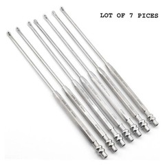 KARL STORZ 474001 Freer Suction LOT OF 7 Elevator With Stylet & Luer Lock 19 cm