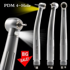 NSK Style Dental LED E-generator Fiber Optic High Speed Handpiece 3Spray 4 Holes