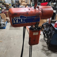 Duff Lynx 2 Ton Electric Chain Hoist 20 Foot Lift 8FPM 230/460v 4000lbs
