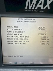 Hurco VM10 CNC Vert Mach Center, WinMax CNC, 30″ x 14″ tbl, X=26″, Y=16″, Z=20″