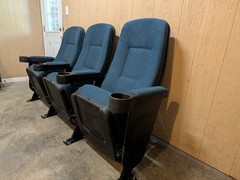 Lot of 800-IRWIN THEATER SEATING BLUE, ROCKER