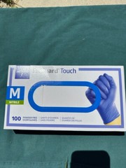 2 boxes of Medline FitGuard Touch Nitrile Exam Glove, Medium, Blue, 100 ct/box