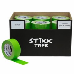 Case Of 24 Rolls 2″ x 60 yards (48mm x 55m) Painters Masking Tape Green STIKK