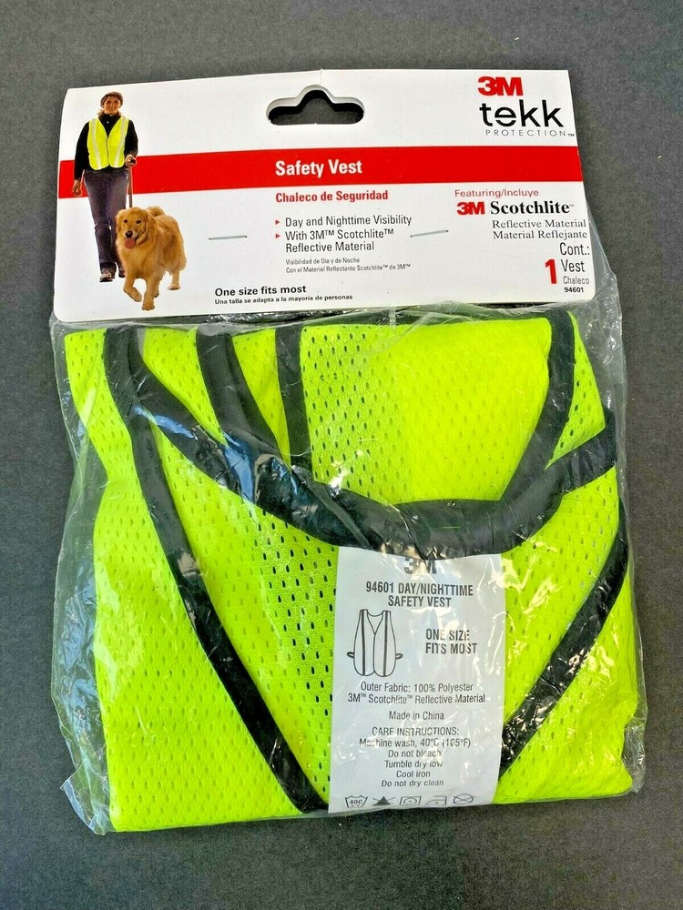 New Safety Vest 3M Tekk Protection One size Fits most