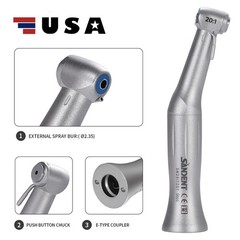 NSK S Dental Implant 20:1 Reduction Contra Angle Push Button Surgical Handpiece