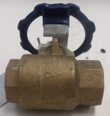 NIBCO BRONZE BALL VALVE 600 PSI TEMP RANGE: 400F P/N: NL95R0A T-585-70-RD NEW