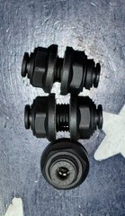 (5) 5/32” 4mm PARKER LEGRIS 3116 04 00 Push-Fit Union 5/32 in PTC Bulkhead 5pcs