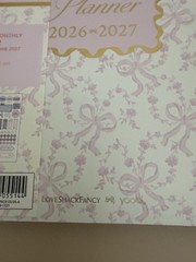 LoveShackFancy × Target – Yoobi Monthly and Weekly Planner 7″x 9″ – Coquette Bow