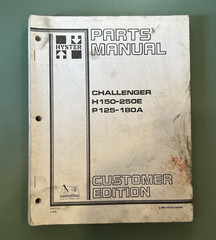 1989 Hyster Challenger H150E H250E P125 P180A Forklift Parts Manual 599024
