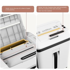 QUIETLEMON 150-Sheet Auto Feed Paper Shredder Micro Cut P-5 For Office Home