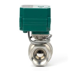 U.S. Solid Motorized Ball Valve 1-1/2 inch Stainless Steel 9-24V AC/DC