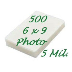 6 x 9 Laminating Pouches Sheets 500 5 Mil Half Letter Portrait Photo