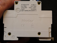 Nader NDB1-125 In:125A 2 Pole Circuit Breaker, 125Amp