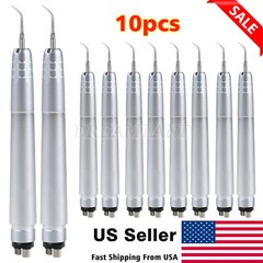 Dental Ultrasonic Air Scaler Handpiece Midwest 4-Holes w/ 3 Tips (G1+G2+G4)