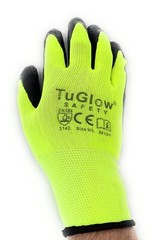 12 Pair Green Safety Gloves Latex Coated Grip Cut Resistant