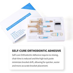 Dental Brackets /Orthodontic Light Cure Adhesive Kit/Blue Green Glue/Mini No-Mix