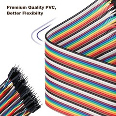 40 PCS 20 CM Jumper Wires – Female to Male Dupont Assorted Kit for DIY Projects