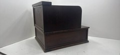 McCaskey Register Co. Antique Hotel Registry Roll Top File Chest