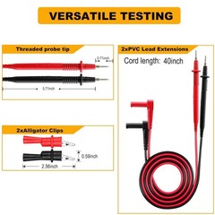 KIT-14 Test Lead Set,Compatible with Fluke Ideal Simpson Mprobe/Fieldpiece/Extec
