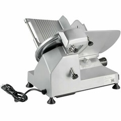 10″ Manual Gravity Feed Meat Slicer Semi-Automatic Commercial Machine 1/5 HP