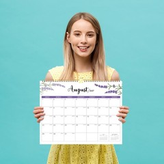 Calendar 2026-2028, 2 Years Wall 14.8” x 11.5”（2026-2027）, Light Green