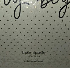 Kate Spade Wedding Guest Book Bridal Lined Pages Note Cards Envelopes Seals