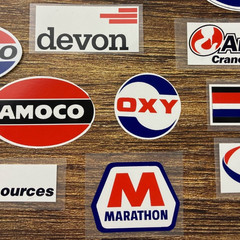 Decal Stickers Amoco Marathon Key Energy American Columbus McKinnon Devon OXY