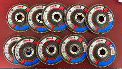 CGW Flap Disc #39402 4-1/2 x 7/8 T27 A3 Reg. 40 Grit -Box of 10