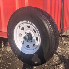 Superior Shipping Container Wheels, 6x 5.5 Lug ，Container spindle mobile kit.