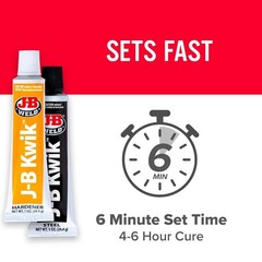 J-B Weld 8276 KwikWeld Quick Setting Steel Reinforced Epoxy – Dark Grey 2 oz