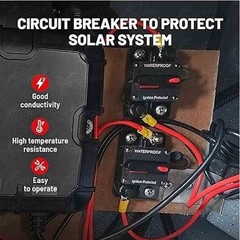 Two 30 amp circuit breakers for easy installation on trolling trailer vehicles
