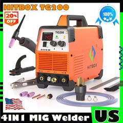 200A TIG Welder 110V&220V HF TIG/MMA 2 IN 1 Welder Machine with Post Gas USA