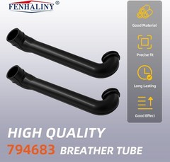 2 PCS Breather Tube Replacement for Briggs & Stratton Engines – Durable Plastic