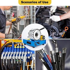 Hydraulic Hose Crimper Pipe Clamping Machine With 8 Sets Dies 10mm-30mm 5600KN